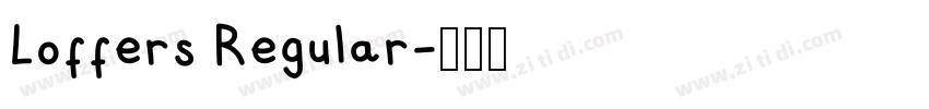 Loffers Regular字体转换
